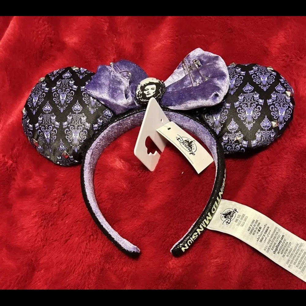 Disney Parks The Haunted Mansion Minnie Mouse Ear Headband by Her Universe New